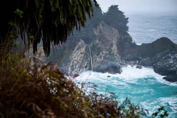 McWay Falls at Julia Pfeiffer Burns state park in Big Sur California
