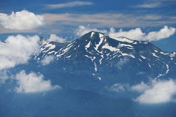 雨飾山山頂からの　後立山連峰　雪倉岳遠景