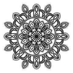 mandala flower illustration vector