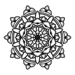 mandala flower illustration vector