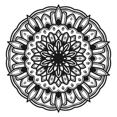 mandala flower illustration vector