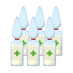 bottle drugs isolated icon