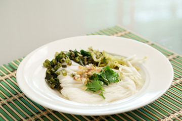 Northern Thai style red curry soup with pork