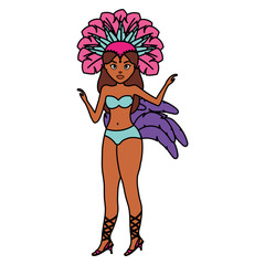 beautiful brazilian garota character