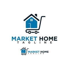 home market logo design template