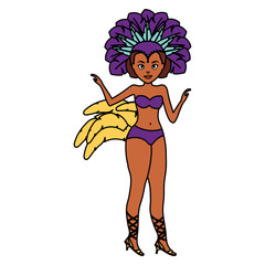 beautiful brazilian garota character