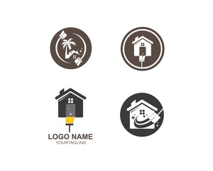 cleaning icon logo vector illustration