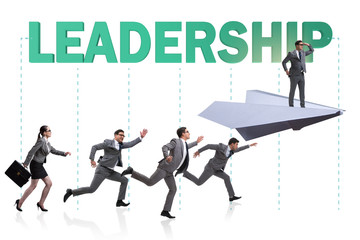 Leadership concept with various business people