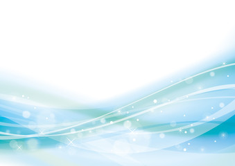 アブストラクト　波　なめらか　曲線　背景　青