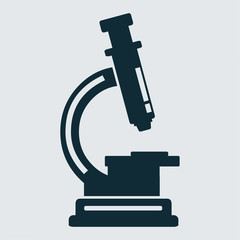 microscope icon vector illustration
