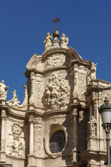 Fototapeta na wymiar VALENCIA, SPAIN - FEBRUARY 25 : Cathedral in Valencia Spain on February 25, 2019