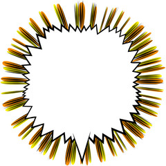 Vector illustrated retro comic book background with big blank speech bubble, pop art vintage style backdrop.