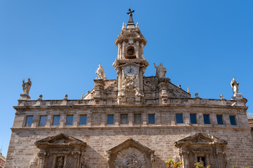 VALENCIA, SPAIN - FEBRUARY 25 : Royal Parish Church of St John in Valencia Spain on February 25,...
