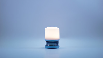 Light bulb on white background.