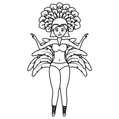 beautiful brazilian garota character