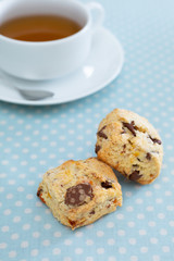 チョコチップとオレンジのスコーン