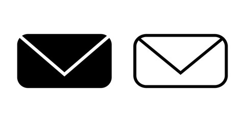 Mail vector icon. E-mail icon. Envelope illustration. Message