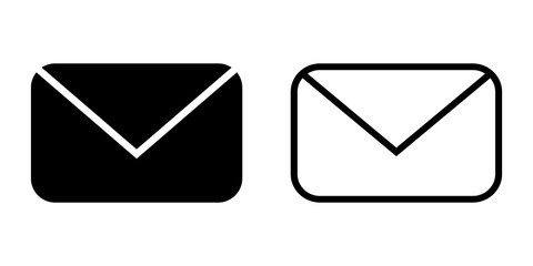 Mail vector icon. E-mail icon. Envelope illustration. Message