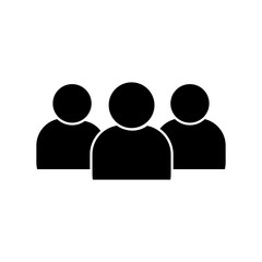 people icon. person icon. User Icon in trendy flat style isolated on grey background.