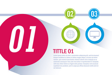 infographic with business icons