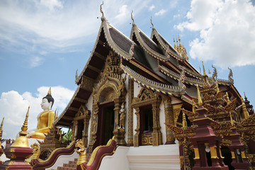 Wat Raj Montien temple in Chiang Mai Thailand