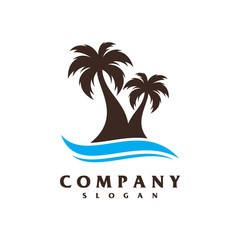 Fototapeta premium beach logo vector