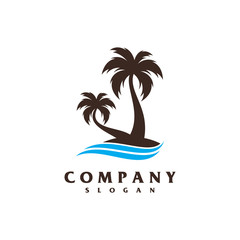 beach logo vector