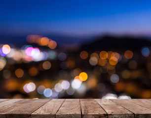 empty table from a light wood