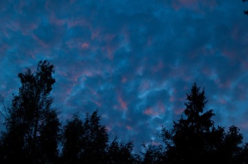 Fototapeta na wymiar evening sky