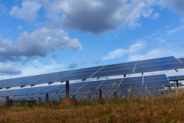 Solar panel, alternative electricity source - concept of sustainable resources, And this is a new...