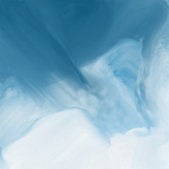 Fototapeta na wymiar blue watercolor flow texture background