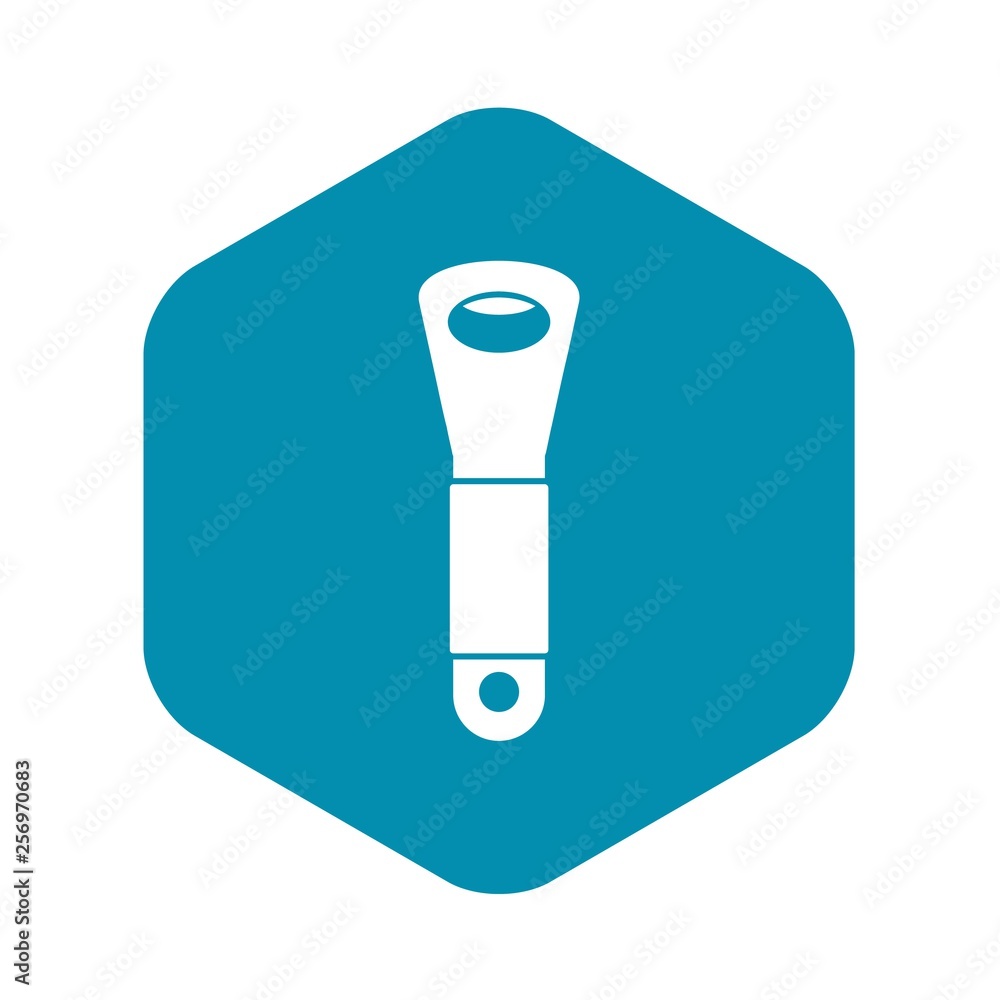 Poster branch of hops icon in simple style isolated vector illustration