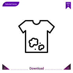 tshirt vector icon. Best modern, simple, isolated,laundry. flat icon for website design or mobile applications, UI / UX design vector format
