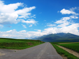 北海道の一本道