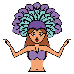 beautiful brazilian garota character