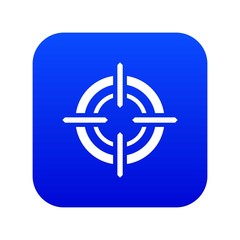 Obraz premium Target icon digital blue for any design isolated on white vector illustration
