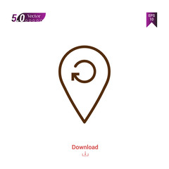 Fototapeta premium PLACEHLOADER icon. placehloader icon vector isolated on white background. man-footwear. Graphic design, mobile application,professions icons 2019 year, user interface. Editable stroke. EPS10 format