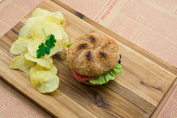 homemade craft burgers