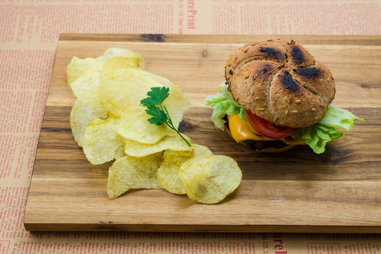 homemade craft burgers