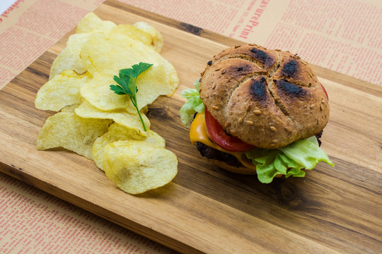 homemade craft burgers