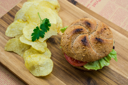 homemade craft burgers