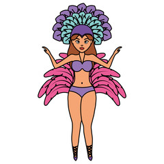 beautiful brazilian garota character