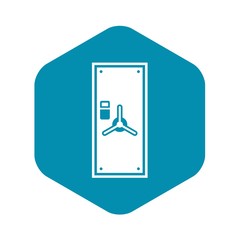 Safe door icon in simple style isolated vector illustration