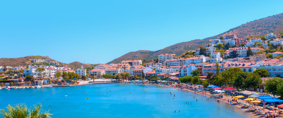 Mediterranean coast of Datca peninsula -Mugla, Turkey - obrazy, fototapety, plakaty