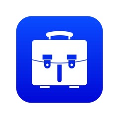 Diplomat bag icon digital blue for any design isolated on white vector illustration