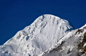 Crédence de cuisine en verre imprimé Gasherbrum Montagne K2 couverte de neige