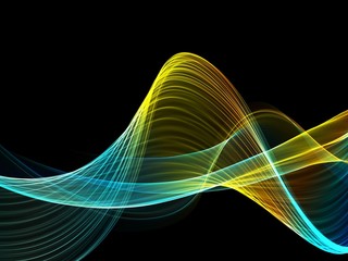 Wave abstract images, color design Abstract colored wave 