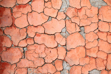 Broken walls and paint peeling