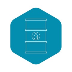 Barrel oil icon. Outline illustration of barrel oil vector icon for webicon. Outline illustration of vector icon for web