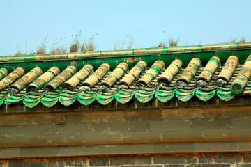 ancient Chinese traditional architectural style wall